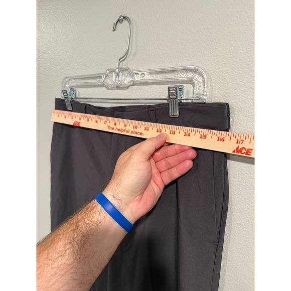 Grand Slam Chino Pants 32 X 32 Gray Polyester Stretch Straight Leg Slash Pockets - Picture 7 of 10